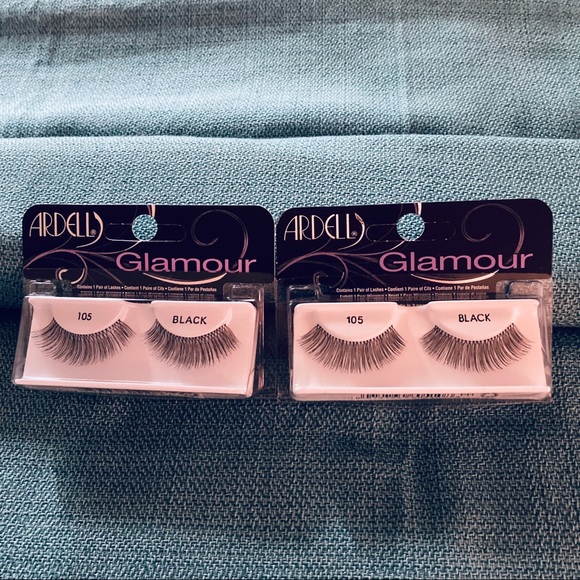 4 Pkgs Ardell #105 Eyelashes 2 Natural 2 Glamour - Picture 3 of 5